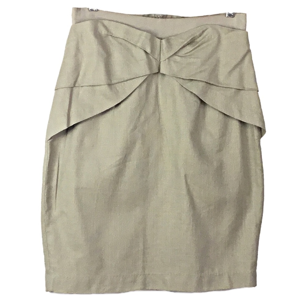 Anthropologie Girls from Savoy Beige Skirt 8